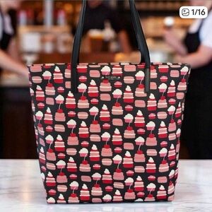 Kate Spade TAKE THE CAKE BON SHOPPER Large Tote Cupcake Bag